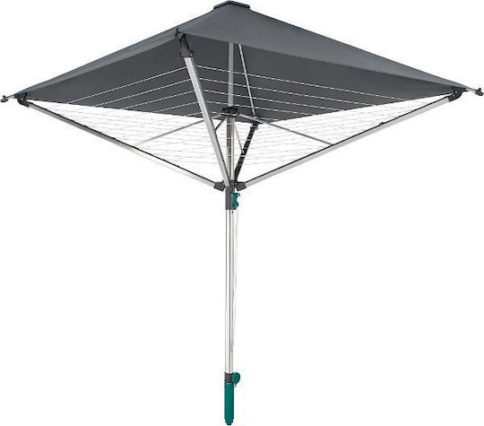 Garten & Terrassen Sonnenschirm Bodenständer Quadratisch Aluminium Gray