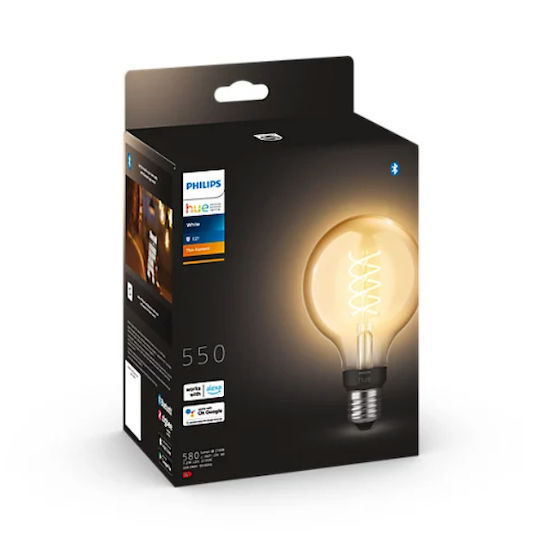 Philips Smart Bulb LED 7W for Socket E27 and Shape G93 Warm White 550lm Dimmable