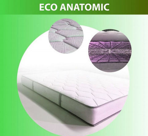 Achaia Strom Economy Anatomic Semi-double Ortopedie Saltea 130x200x21cm cu Arcuri