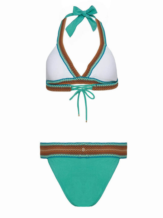 Despi Bikini Set Top & Slip Bottom Turquoise