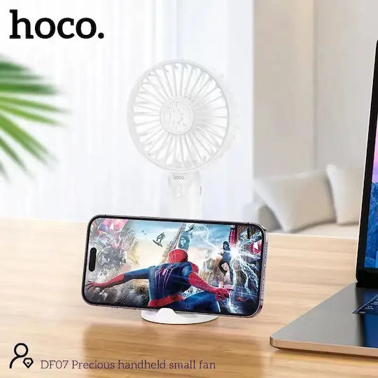 Hoco Ανεμιστηράκι Χειρός USB Ροζ 34428