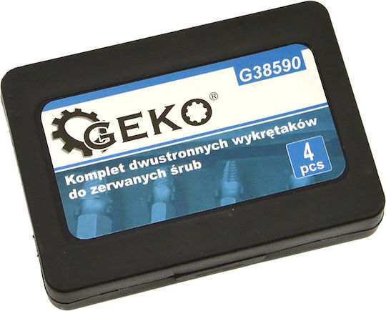 Geko Σετ Εξωλκείς για Βίδες 4τμχ