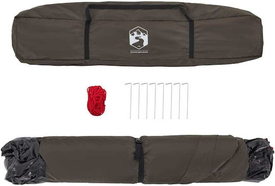 vidaXL Camping Tent Brown with Double Cloth for 4 People 260x260x211cm