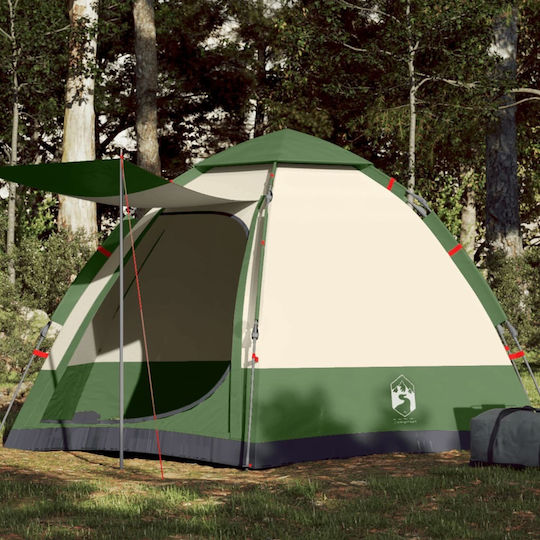vidaXL Къмпинг Сцена Изскачаща Зеленa за 4 Човека 273x273x129см