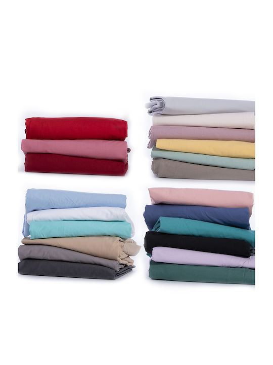 Nef-Nef Homeware Basic Σεντόνι Μονό με Λάστιχο 100x200+30εκ. Mint