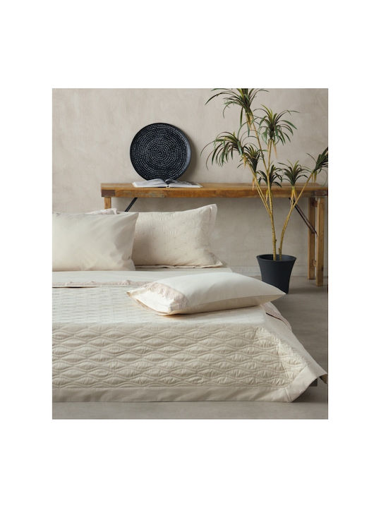 Kentia Coraline Σετ Σεντόνια Υπέρδιπλα 240x270εκ. Ivory (4τμχ)