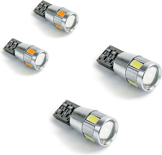 Autoline Λάμπες Αυτοκινήτου Wedge CanBus T10 Canbus LED Λευκό 12V 2τμχ