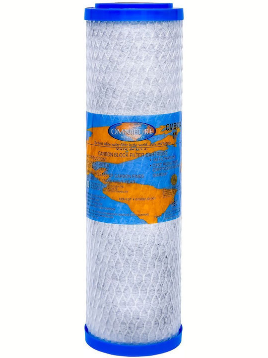 Omnipure Countertop and Under Sink Water Filter Replacement made of Activated Carbon 10" OMB 934 1 μm