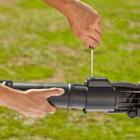 Black & Decker Laubbläser / Sauger Handheld Elektrisch 2600W mit Maximaler Luftgeschwindigkeit 315km/h