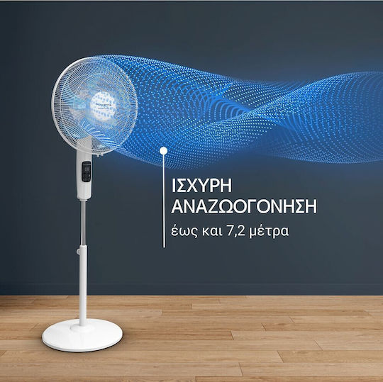 Rowenta Ανεμιστήρας Ορθοστάτης 32W Διαμέτρου 40cm με Τηλεχειριστήριο Λευκός