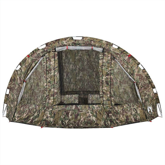 vidaXL Fishing Igloo Green for 4 People 298x236x152cm
