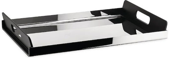 Alessi Inoxidabil Dreptunghiular Tavă de Servire cu Mânere în Culoare Gri 45x30x6.2cm GIA01/45 1buc