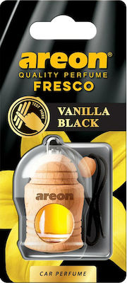 Areon Κρεμαστό Αρωματικό Υγρό Αυτοκινήτου Fresco Vanilla Black 4ml