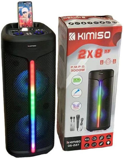 LTC Audio Karaoke Speaker With Wired Microphone And Lighting Effects QS-227 QS-227 Black