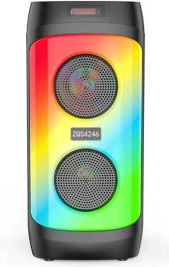 Hoco Karaoke Speaker with Wired Microphone and Lighting Effects Outdoor HA6 Black