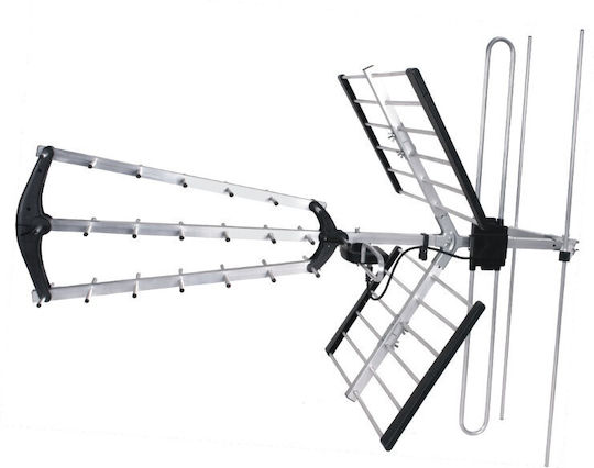 Red Eagle Vhf Uhf Lte BX1000 Εξωτερική Κεραία Τηλεόρασης (δεν Απαιτεί Τροφοδοσία) Μαύρη