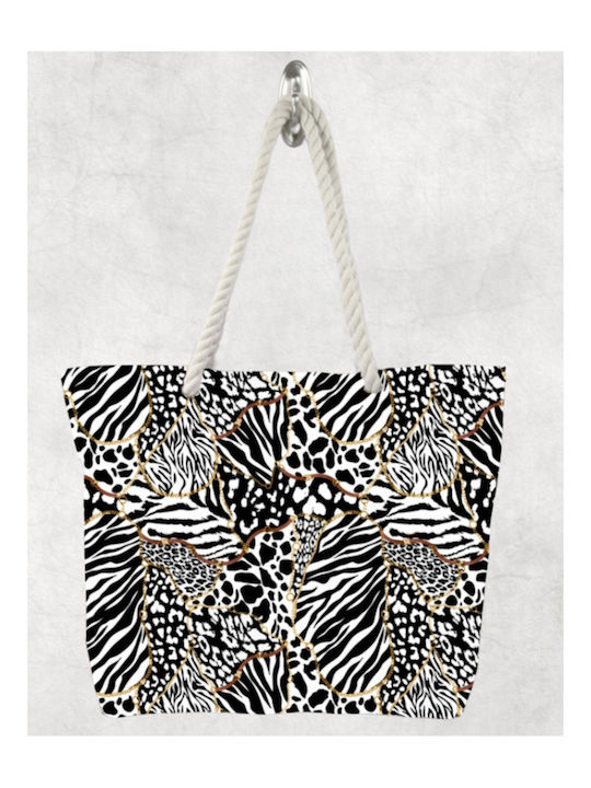 Stoff Strandtasche Schwarz