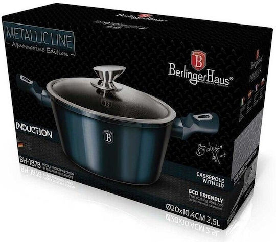 Berlinger Haus Metallic Line Tiefer Topf aus Aluminium 4.1Es / 24cm