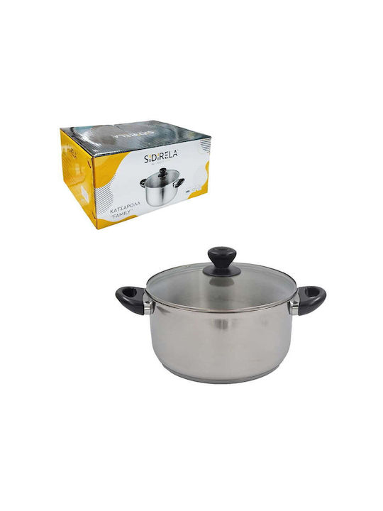 Sidirela Family Deep Stainless Steel Pot 24cm