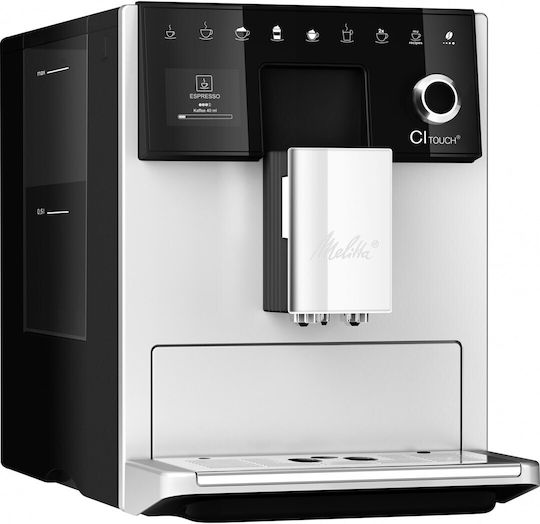 Melitta Ci Touch Automatic Espresso Machine 1400W Pressure 15bar with Grinder Silver
