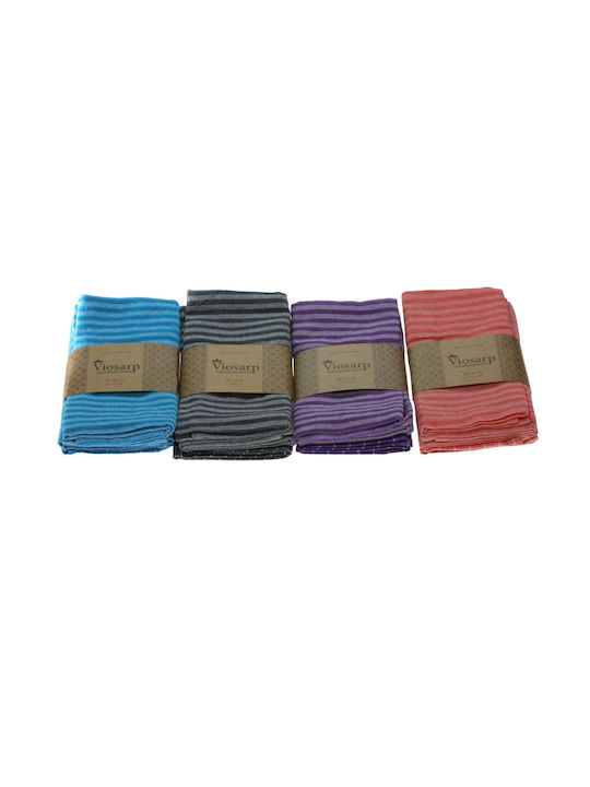 Viosarp Towel from 100% Cotton 45x65cm (Various Designs) 3pcs