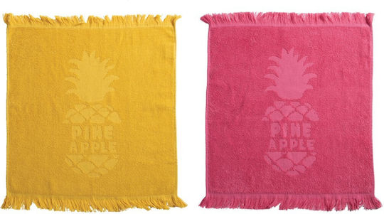 Nef-Nef Homeware Delicious Celery Tea Towel from 100% Cotton in Yellow Color 50x50cm