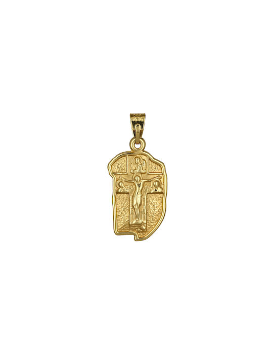 Anhänger Kinder Amulett Beidseitig aus Gold 14K P-68948