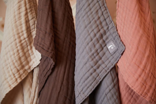 Jollein Muslin Changing Pad Chestnut Pink 120x120cm.