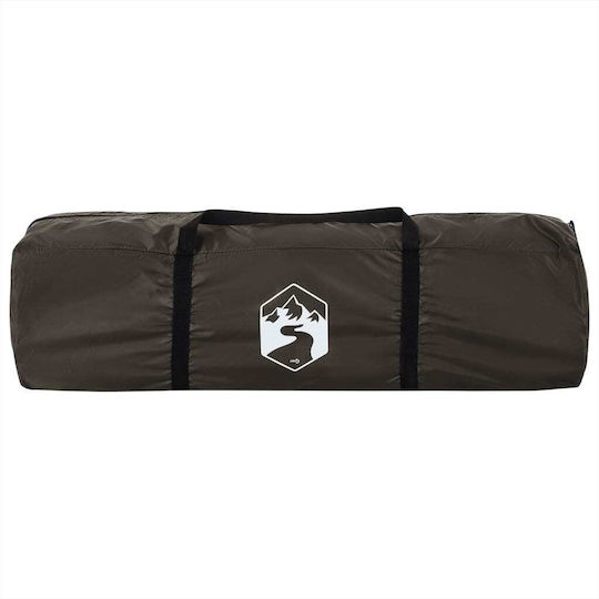 vidaXL Fishing Tent Brown for 5 People 273x273x129cm
