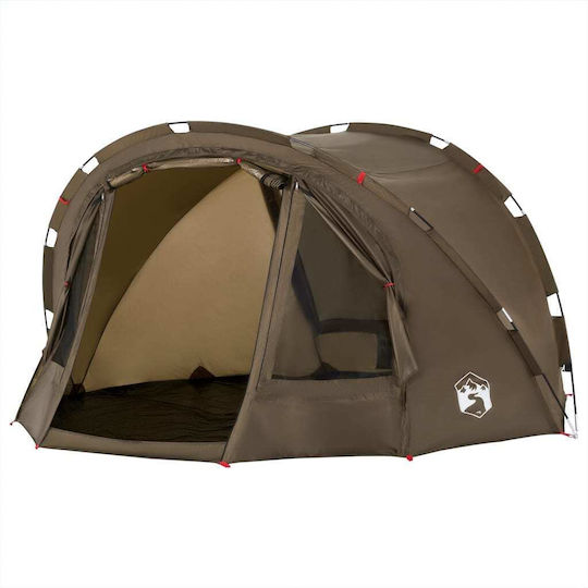 vidaXL Fishing Tent Green for 4 People 298x236x152cm
