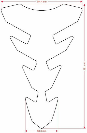One Design Αυτοκόλλητο Προστατευτικό Ρεζερβουάρ Πορτοκαλί