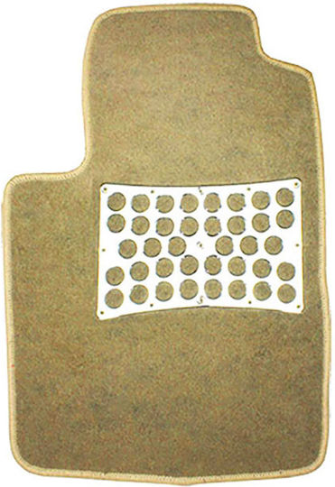 Auto Gs Set of Front and Rear Mats Universal 5pcs Beige