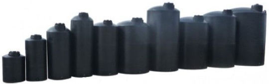 Bakoplast Vertical Narrow Plastic Storage Tank 4000lt for Water / Petroleum / Oil Black