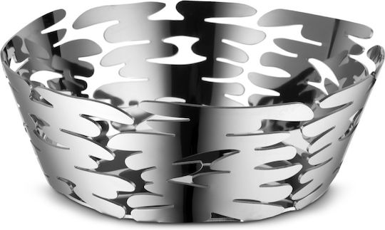 Alessi Φρουτιέρα Μεταλλική Ασημί 18x18x6.5εκ.