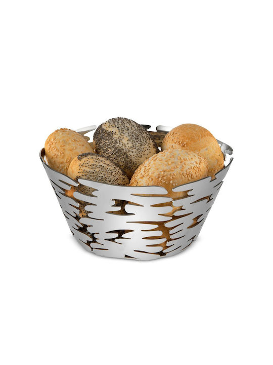 Alessi Fruit Bowl Metallic Silver 18x18x6.5cm