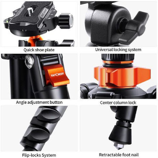 K&F Concept Sa210 Overhead Photography Tripod Universal Central axis