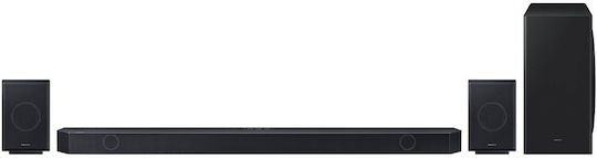 Samsung Soundbar 9.1.4 Bluetooth, HDMI και Wi-Fi 540W με Ασύρματο Subwoofer και Τηλεχειριστήριο Titanium Black HW-Q930D