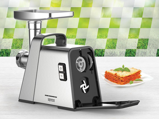 Heinner Fleischwolf 1800W Silber