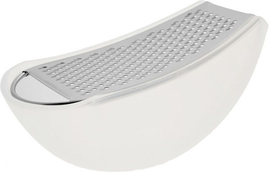 Alessi Ренде за Сирене С Контейнер Бял 15.3x7.5x6.7см