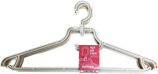 Cyclops Clothes Hanger White 00330130 3pcs