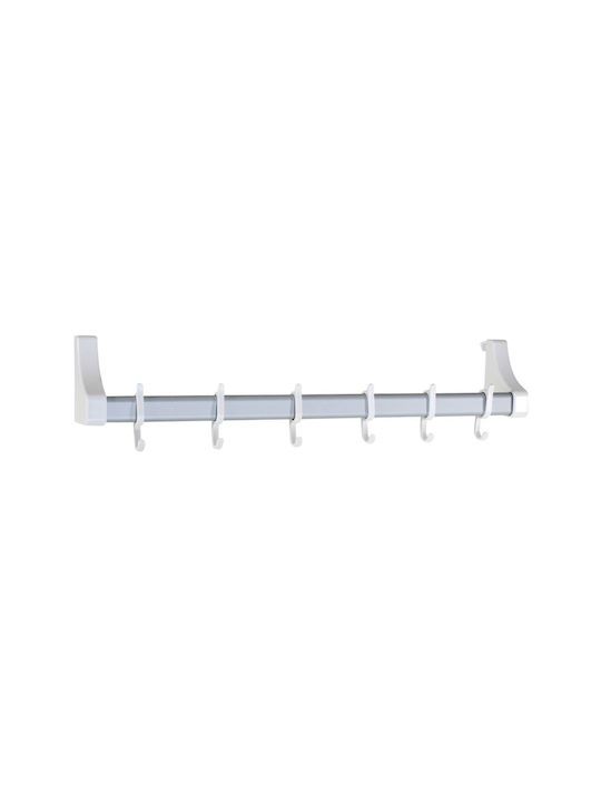 Wenko Κρεμάστρα Πόρτας 6 Θέσεων Μεταλλική 57x12x13εκ.