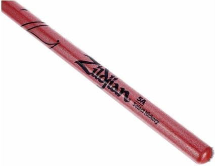 Zildjian Hickory Drumsticks Drums Signature 5A with Tip Shape Oval in Pink Color