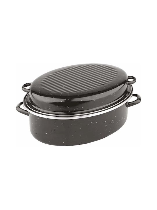 Sidirela Dutch Oven Oval Made of Aluminum 38x29cm 1pcs