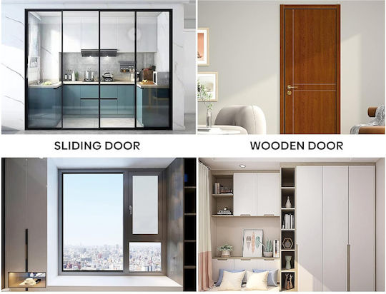 Cosa Foam Double Draft Stopper Door / Window in White Color 1mx8cm