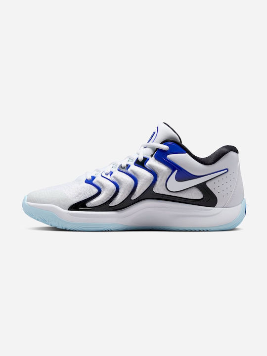 KD17 Low Basketball Shoes White / Black / Game Royal