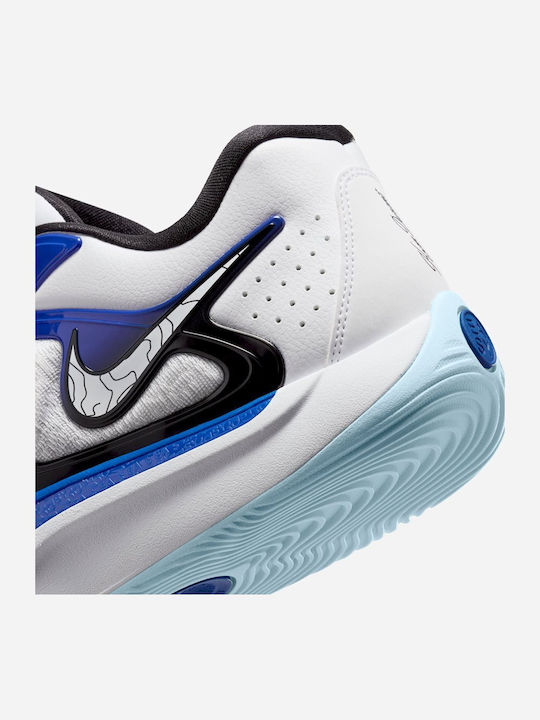 KD17 Low Basketball Shoes White / Black / Game Royal