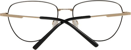 Rodenstock Weiblich Metallisch Brillenrahmen Katzenauge aus Titan Schwarz R7104 A