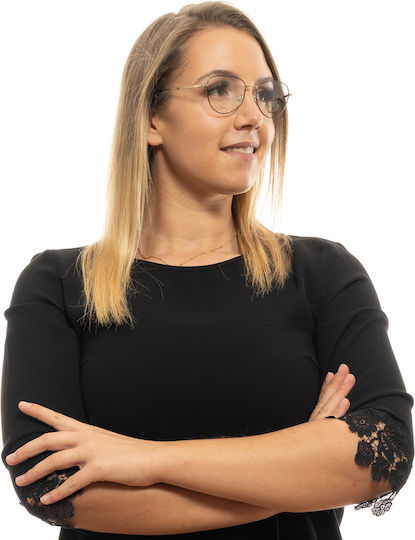 Rodenstock Weiblich Metallisch Brillenrahmen Katzenauge aus Titan Schwarz R7104 A