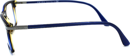 Prada Men's Acetate Brown Prescription Eyeglass Frame PRVPR03 ZXH1O1