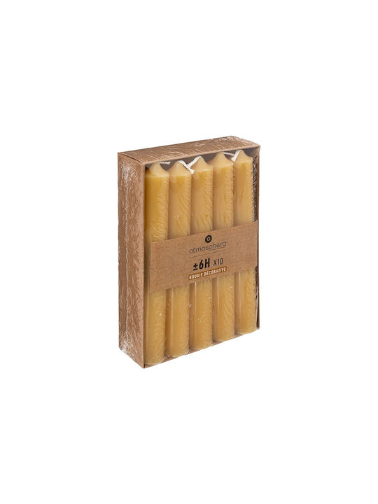 Atmosphera Aromatic Candle Hugo Din Yellow 50g 10 Pieces